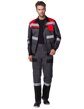 Костюм Виват-1 Премиум (куртка+брюки) серый с черным и красным
