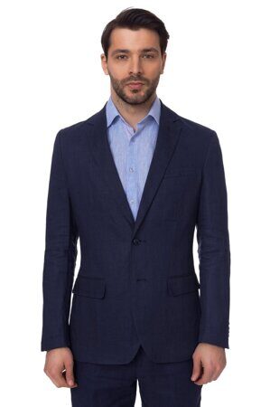 Костюм мужской темно-синий (брюки+жилет+пиджак)